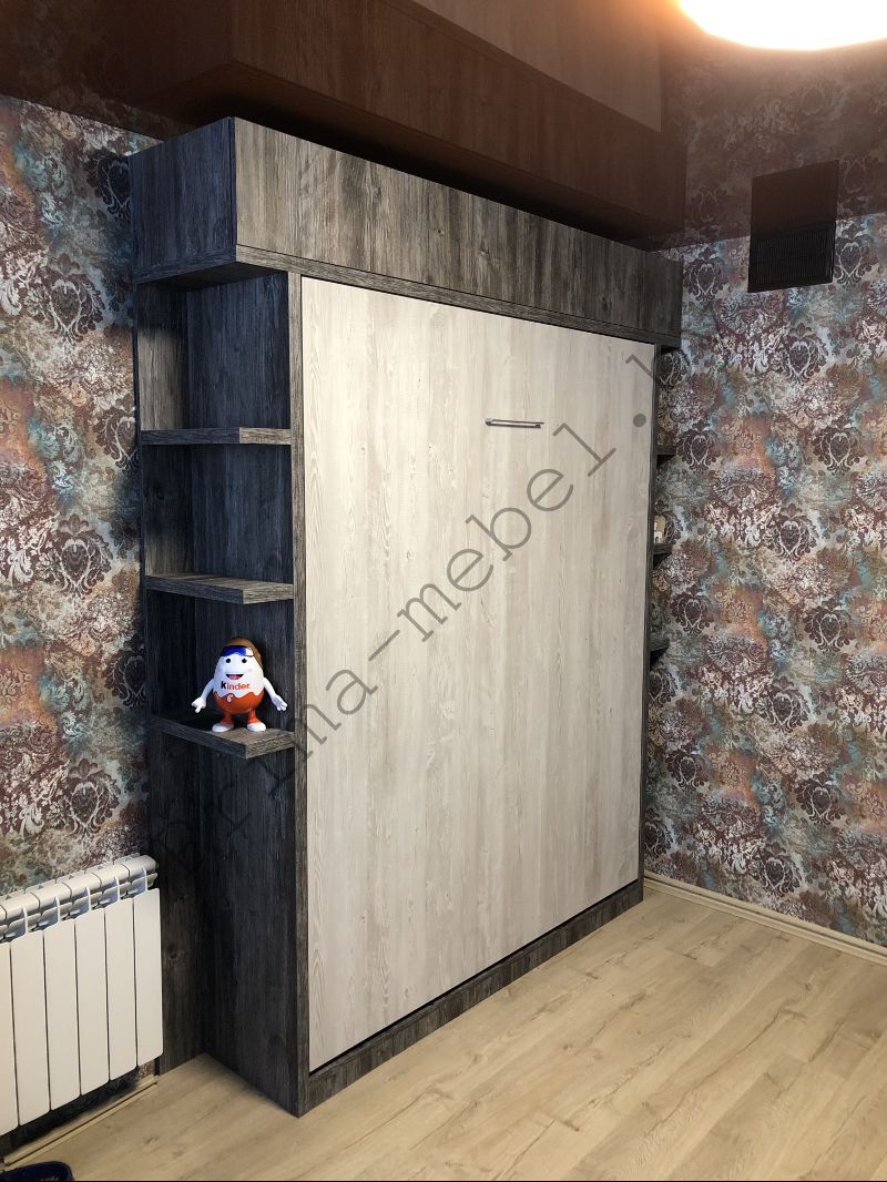 Шкаф-кровать с полками